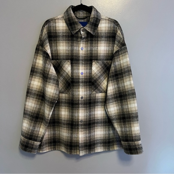 Jack & Jones Plaid Shacket - Picture 1 of 5